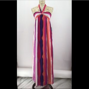 XS Forever 21 Maxi, Sun Dress Halter Top